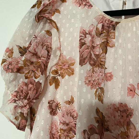 Rachel Parcell Ruffle Floral Tiered Midi Dress - Picture 3 of 5